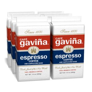 café gaviña espresso roast, fine ground coffee (6 x 10 ounce bricks)