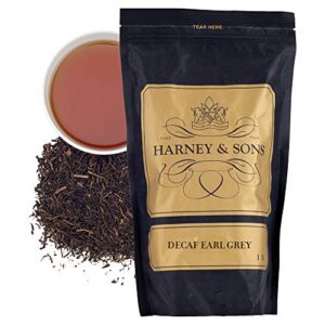 harney & sons decaffeinated earl grey, loose leaf tea, 16 oz