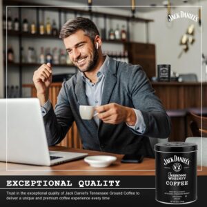 Parkway Distributors Jack Daniel’s Tennessee Ground Coffee 8.8 oz – Medium Roast, Infused with Authentic Jack Daniel's, Non-Alcoholic, Bundled with a PD Safe Ship Bag