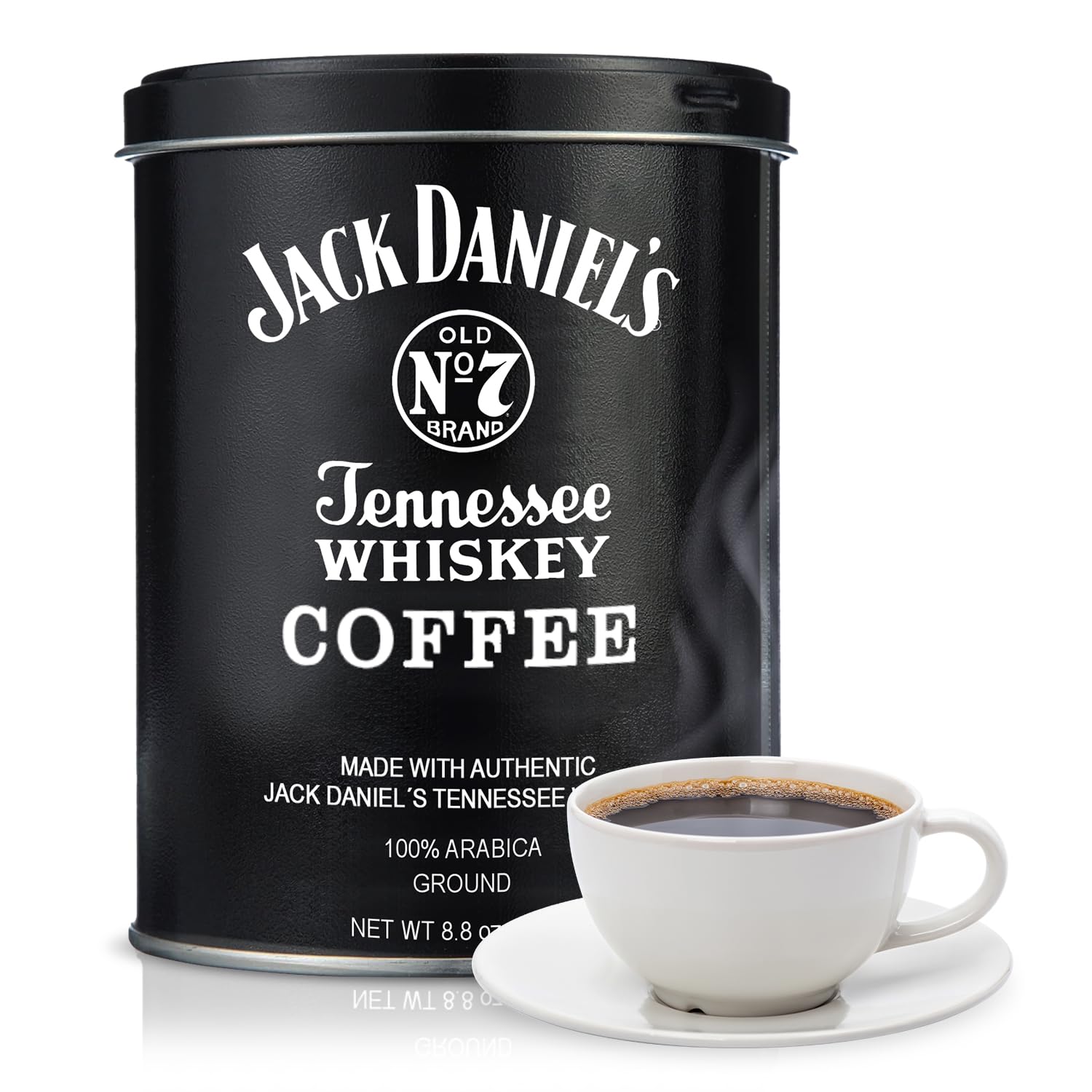 Parkway Distributors Jack Daniel’s Tennessee Ground Coffee 8.8 oz – Medium Roast, Infused with Authentic Jack Daniel's, Non-Alcoholic, Bundled with a PD Safe Ship Bag