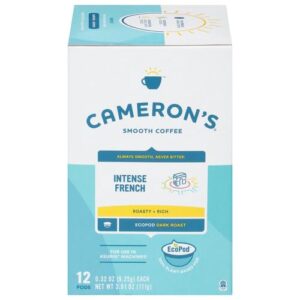Cameron's Coffee Single Serve Pods, Intense French, 12 Count (Pack of 1)