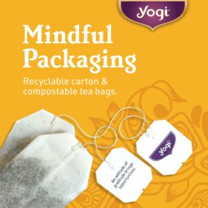 Yogi Tea Sweet Clementine Stress Support Tea - 16 Tea Bags per Pack (4 Packs) - Stress Support Herbal Tea - Calming Adaptogen Tea - Includes Ashwagandha Root, Lemongrass, Cinnamon Bark & More