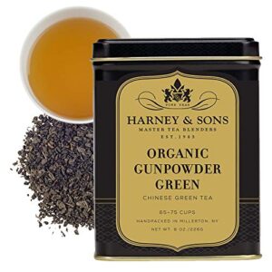 harney & sons organic gunpowder green, loose leaf 8 ounce tin