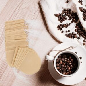 100Pcs Disposable Tea Filter Bags 2.65 x 2.95 Inches Natural Tea Infuser Unbleached Material Drawstring Round Tea Bag Empty Tes Bags for Loose Leaf Tea