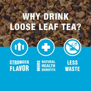 Tiesta Tea - Nutty Almond Cream | Cinnamon Almond Herbal Tea |Premium Loose Leaf Tea Blend |Non-Caffeinated Fruit Tea | Make Hot or Iced Tea & Brews Up to 200 Cups - 16 Ounce Resealable Bulk Pouch