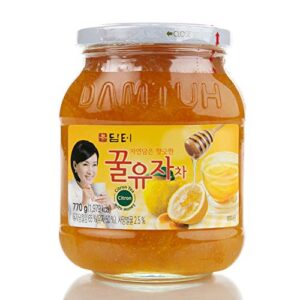 damtuh korean honey citron tea, citron tea with honey, yuzu marmalade, yuzu sauce for salad, citron spread, honey citron jam, 27.16 oz 700g