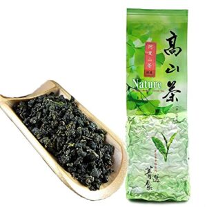 fullchea - natural alishan oolong tea loose leaf - formosa oolong high mountain tea - taiwan gaoshan ulong tea - taiwanese green oolong tea for health (8.8oz / 250g)