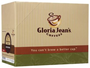 gloria jeans coffees, butter toffee, 24 ct k-cups for keurig brewers, 2 pk