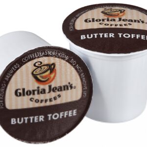 Gloria Jeans Coffees, Butter Toffee, 24 ct K-Cups for Keurig Brewers, 2 pk