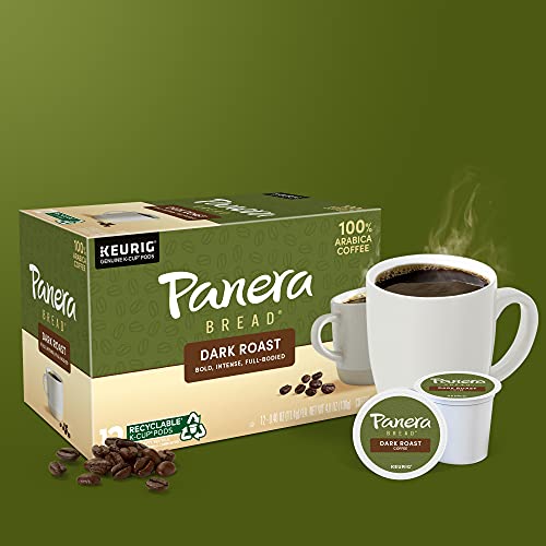 Panera Bread Dark Roast Coffee, Keurig Single Single Serve Coffee K-Cup Pods, 12 Count (Pack of 6)