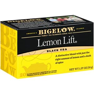 bigelow, black tea, lemon lift, 20 tea bags, 1.37 oz (38 g)
