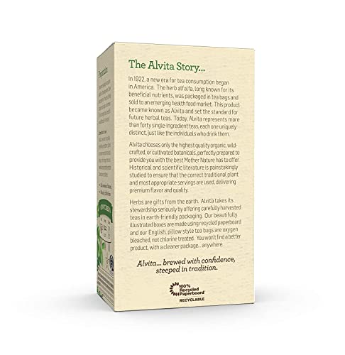 Alvita Organic Senna Herbal Tea - Made with Premium Quality Organic Senna Leaves, And A Mild Bitter Flavor, 72 Tea Bags (3 Pack)