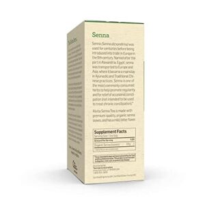 Alvita Organic Senna Herbal Tea - Made with Premium Quality Organic Senna Leaves, And A Mild Bitter Flavor, 72 Tea Bags (3 Pack)