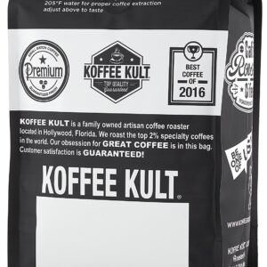 Koffee Kult Colombian Medium Roast Coffee Beans 100% Single Origin Colombia Arabica Whole Bean (Whole Bean, 32oz)