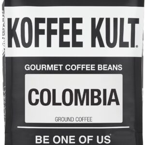 Koffee Kult Colombian Medium Roast Coffee Beans 100% Single Origin Colombia Arabica Whole Bean (Whole Bean, 32oz)