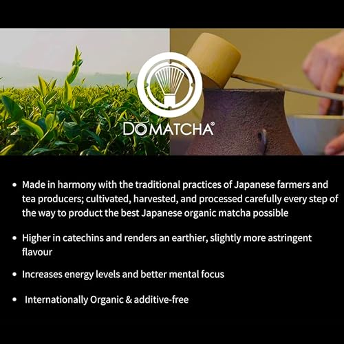 DoMatcha, Organic Summer Harvest Matcha Powder, Authentic Japanese Green Tea, Latte Grade, 2.82 oz