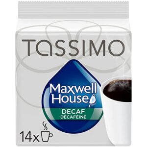 maxwell house cafe collection decaf, 14-count t-discs for tassimo brewers - custom roasts