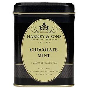 Harney & Sons Loose Leaf Black Tea, Chocolate Mint, 4 Ounce