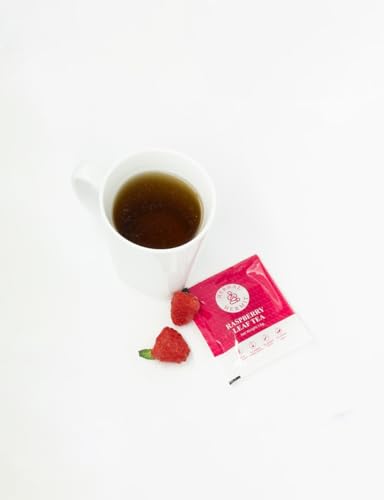 Red Raspberry Leaf Tea, 25 Raspberry Tea Bags Supports Fertility, Pregnancy, Prenatal Labor and Uterus Health, Caffeine Free Pure Leafs Raspberry Tea - Herbal Tea