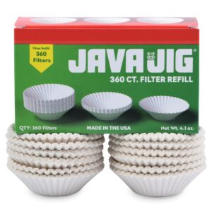 360 genuine javajig brand single serve coffee filters for use in javajig reusable refillable coffee pod for single serve coffee makers