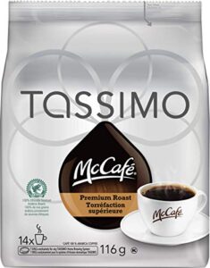 mcdonalds mccafé tassimo premium roast coffee t-discs, 14-count