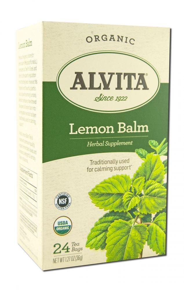 Alvita Tea Organic Herbal Balm, Lemon, 24 Count