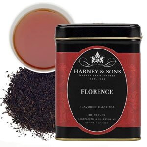harney & sons chocolate black tea, florence, hazelnut, 4 ounce