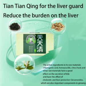 Everyday Nourishing Liver Tea,Tian Tian Qing Da Cha, Everyday Liver Support Tea,Supports Healthy Liver Function (2 Box)