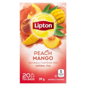 lipton peach & mango pyramid tea bags 20 tea