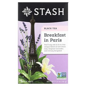 stash tea breakfast in paris black tea, 18 count