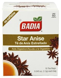 badia - star anise tea caffeine free - 10 tea bags