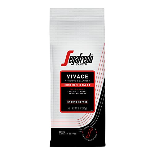 Segafredo Zanetti Ground Coffee, Vivace Medium Roast, Made with Arabica Beans, Vivacious and Balanced Flavor