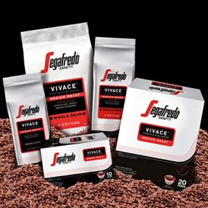 Segafredo Zanetti Ground Coffee, Vivace Medium Roast, Made with Arabica Beans, Vivacious and Balanced Flavor