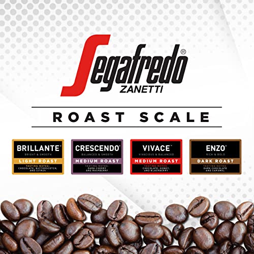 Segafredo Zanetti Ground Coffee, Vivace Medium Roast, Made with Arabica Beans, Vivacious and Balanced Flavor