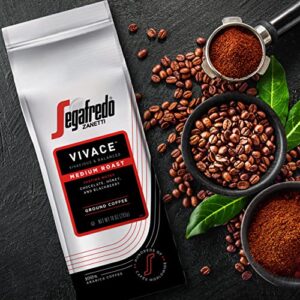 Segafredo Zanetti Ground Coffee, Vivace Medium Roast, Made with Arabica Beans, Vivacious and Balanced Flavor