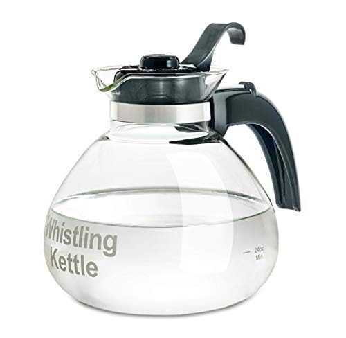 Medelco 12-Cup Glass Stovetop Whistling Kettle (1)