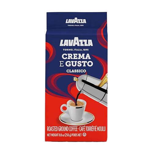 Lavazza Italian "Crema e Gusto" Ground Espresso (1 case = 20 x 8.8 oz bricks)