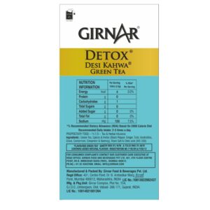 Girnar Detox Green Tea, (36 Teabags)