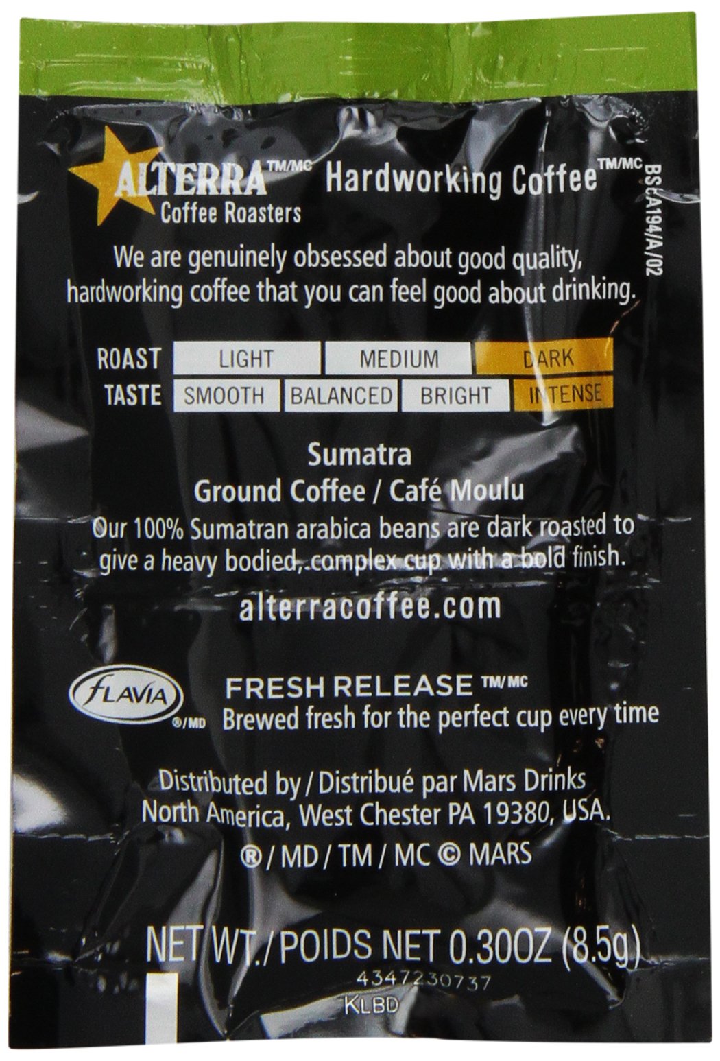 Alterra Roasters Sumatra Coffee