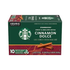 starbucks flavored coffee k-cup pods, cinnamon dolce, 10 ct (pack - 1)