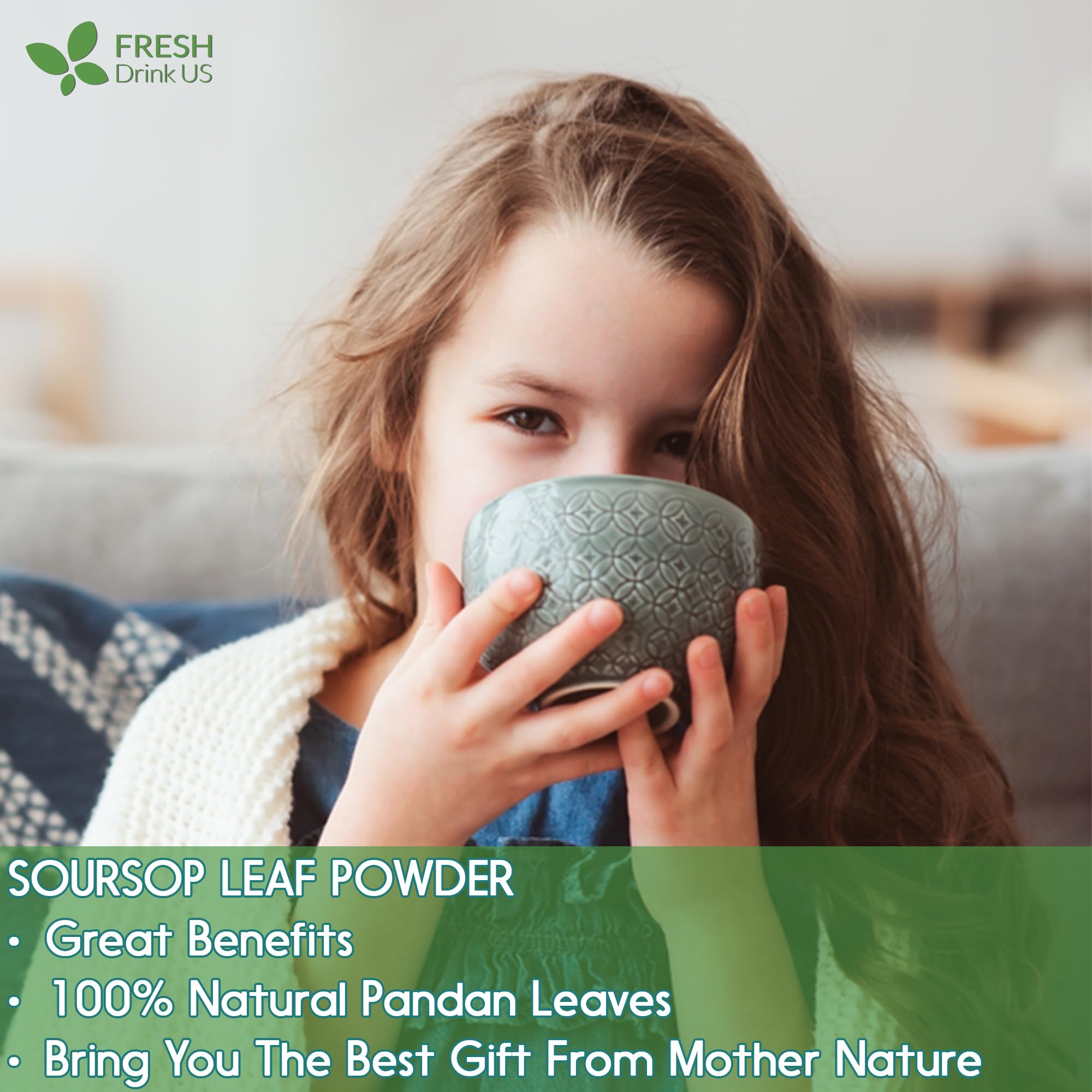 4.5oz Pandan Leaf Powder, 100% Natural and Pure from Pandan Dried Leaves, Emerald Pandan Leaf Powder, Green Food Coloring Powder, No Additives, No Gluten, Vegan.