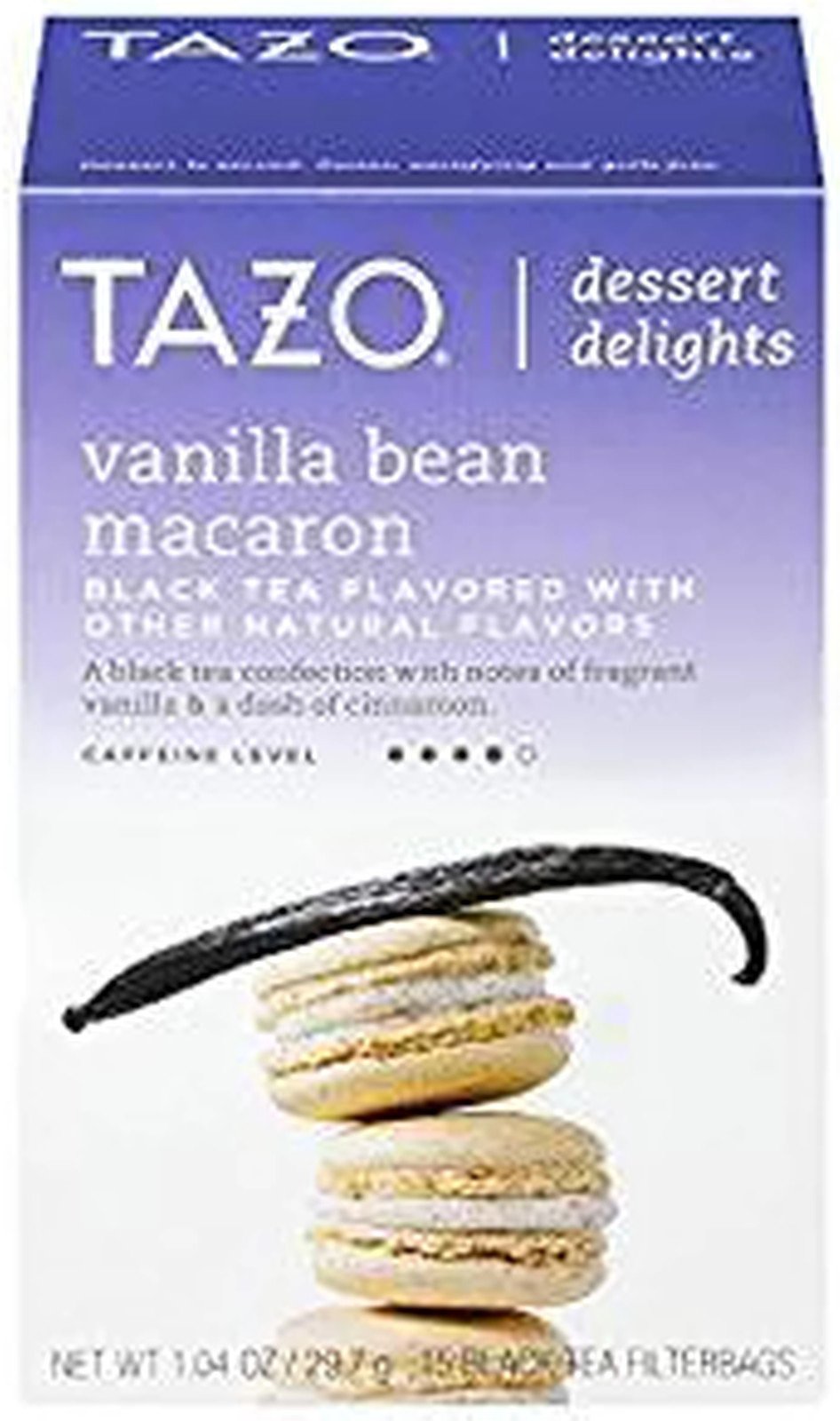 Tazo Dessert Delights Vanilla Bean Macaron Black Tea Flavored 2 Boxes