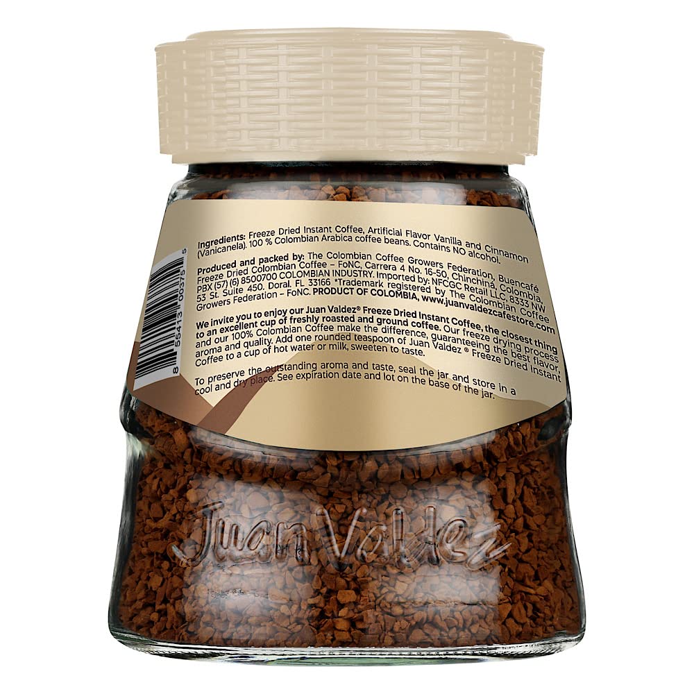 Juan Valdez (NOT A CASE) Instant Coffee Vanilla Cinnamon