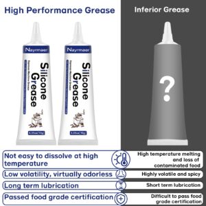 Espresso Machine Grease, 2 x 10g Silicone Grease Maintenance Kit for Care and Maintenance of All Coffee Machines, Food Grade Grease for All Expresso Machines