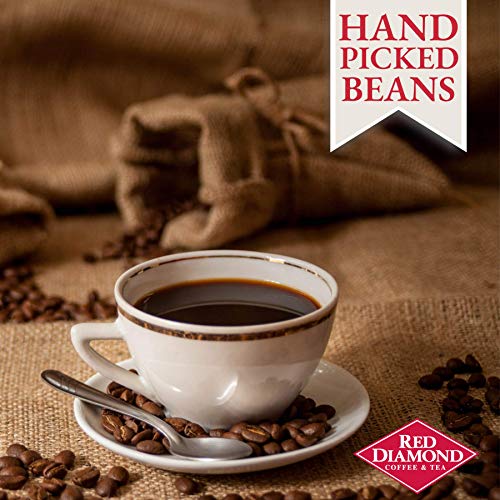 Red Diamond Ground Coffee | Classic Blend | Medium Roast | Arabica Beans | Smooth & Rich Flavor | 34.5 Ounce Resealable Can