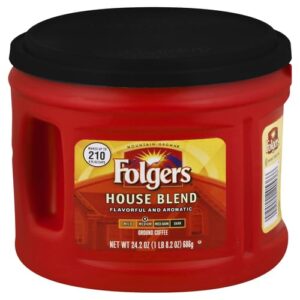 Folgers House Blend Medium Roast Ground Coffee, 24.2 Ounces