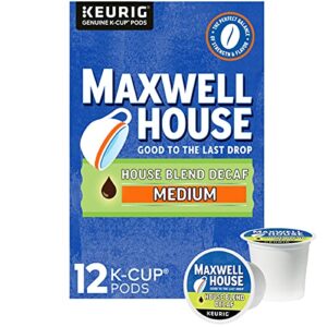 maxwell house decaf house blend k-cup coffee pods (12 ct box)