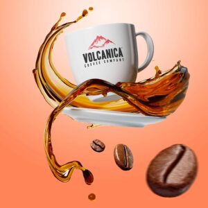 Volcanica House Decaf Coffee, Whole Bean, Swiss Water Processed, Fresh Roasted, 16-ounce