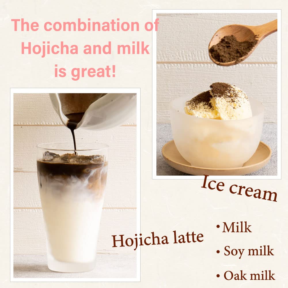 ORGANIC Hojicha Powder [100g/3.5oz] Premium culinary grade from Shizuoka Japan | Japanese Tea KIMIKURA