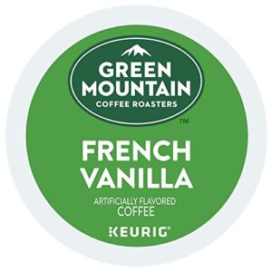 green mountain coffee, french vanilla, single-serve keurig k-cup pods, light roast coffee, 48 count (2 boxes of 24 pods)